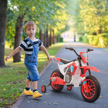 12V Kids Motorcycle Dirt Bike Electric Ride-On Toy off Road, Red