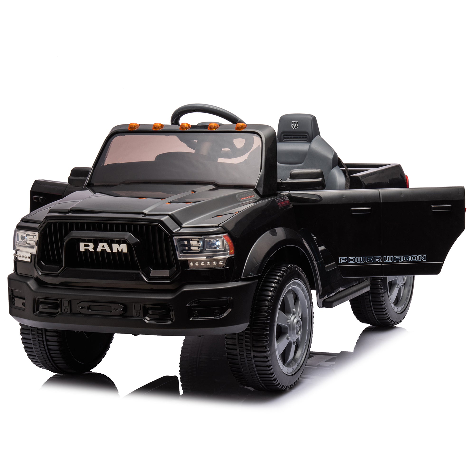 RAM PowerHauler™ 12V Licensed Ride-On Pickup Truck – Electric Kids Truck with Remote Control, Bluetooth & All-Terrain Tires