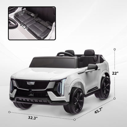 2-Seater Ride on Truck, 12V 10AH Cadillac Escalade IQ 2025 Kids Electric Ride-On Car - The Little Big Store