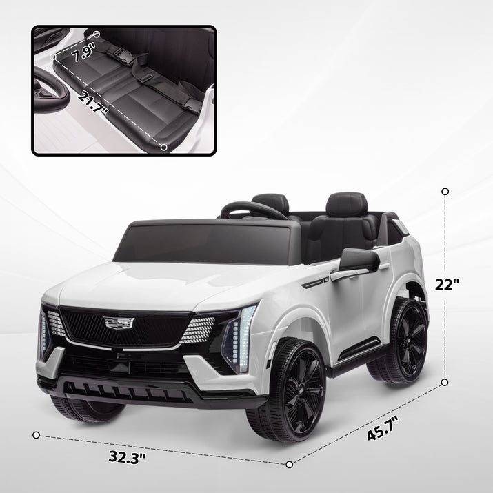 2-Seater Ride on Truck, 12V 10AH Cadillac Escalade IQ 2025 Kids Electric Ride-On Car - The Little Big Store