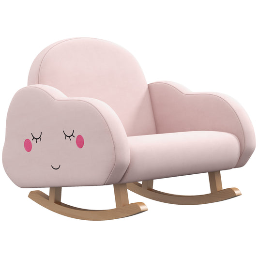☁️💖 CloudCuddle™ Rocking Chair – Adorable Pink Rocker for Toddlers (Ages 1.5–5) 🪑✨
