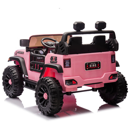 24V Two-seater Kids Ride On Electric Car W/parents control,Seat width 19.69in,400W motor,Four-wheel suspension,light&searchlight,USB,MP3,Bluetooth,Provide a speed of 1.86-4.35MPH for kids of 3+. - The Little Big Store