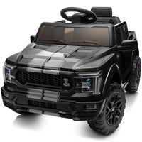 Electric Car for Kids, Licensed Ford-Shelby F-150 12V Ride on Truck Toys for Toddlers W/ Remote, 2-Hour Drive Time - Black
