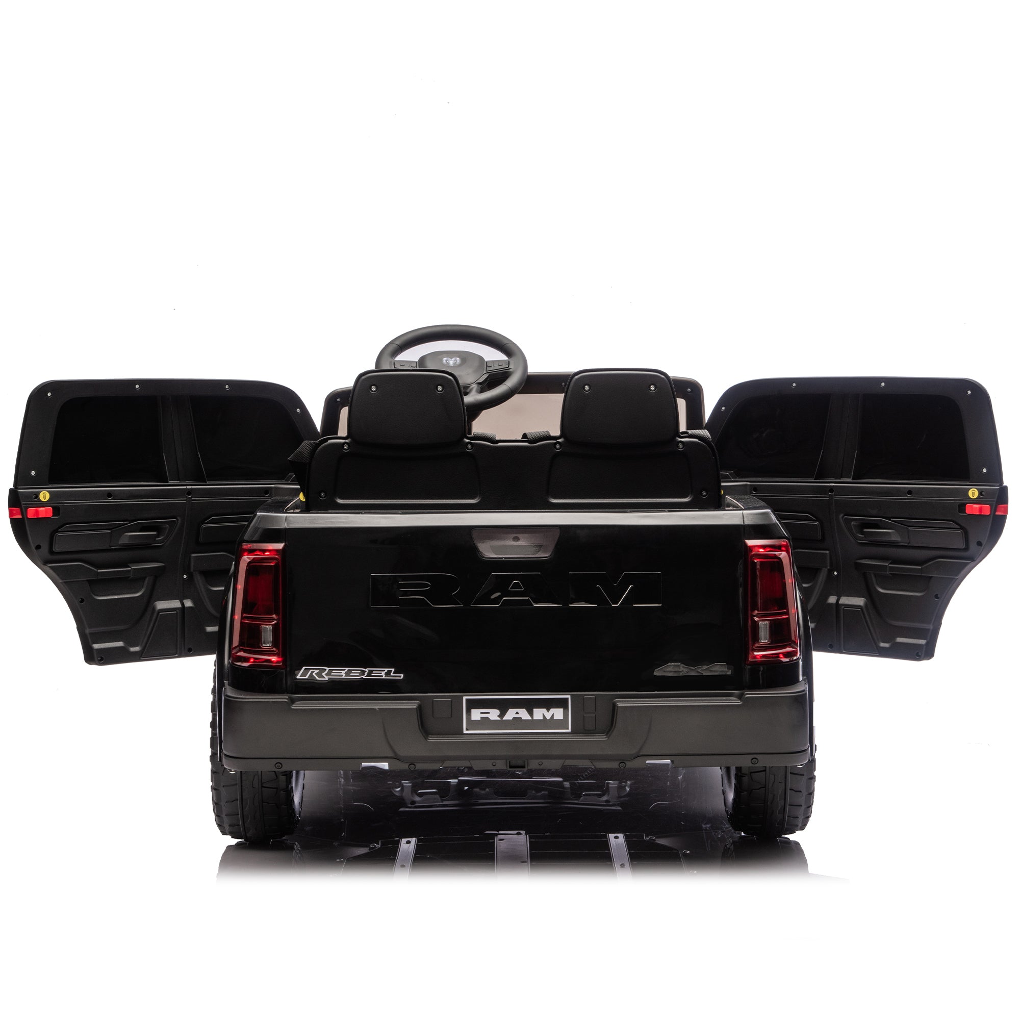 24V Licensed Dodge RAM 2500 2-Seater Ride-On Truck – Black