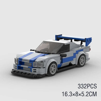 MOC 911 MK4 Supra Speed Champions Racing Car - The Little Big Store
