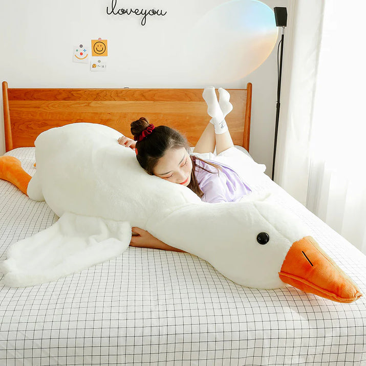 White Geese Plush Toy - The Little Big Store