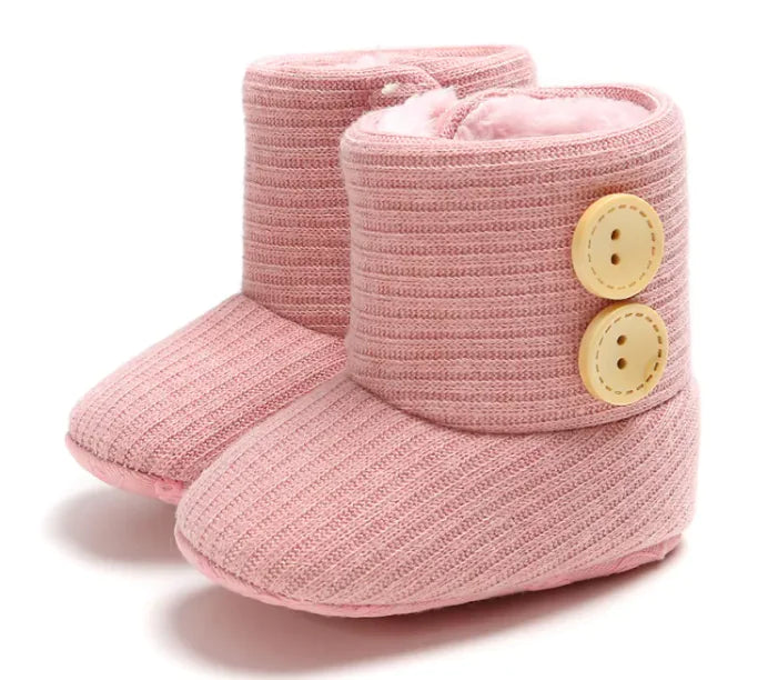 Cozy Sunflower Cotton Baby Boots - The Little Big Store