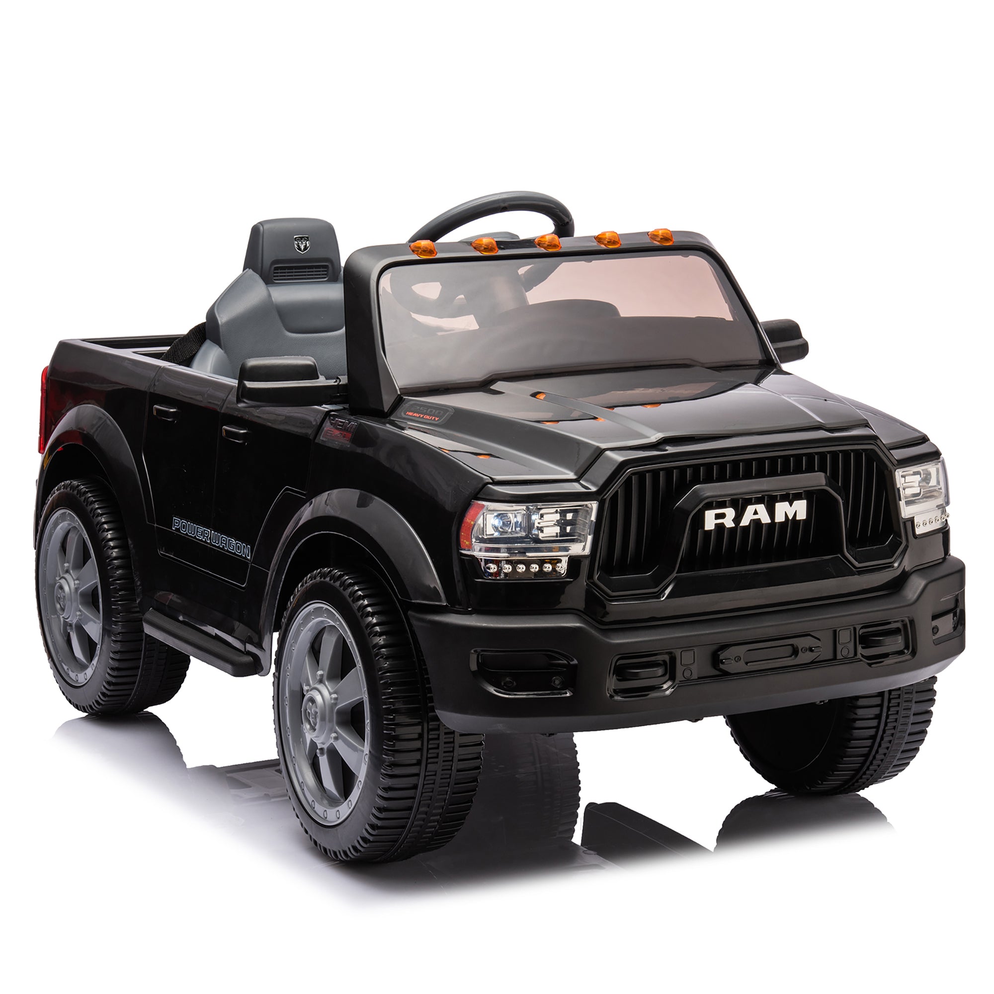 RAM PowerHauler™ 12V Licensed Ride-On Pickup Truck – Electric Kids Truck with Remote Control, Bluetooth & All-Terrain Tires