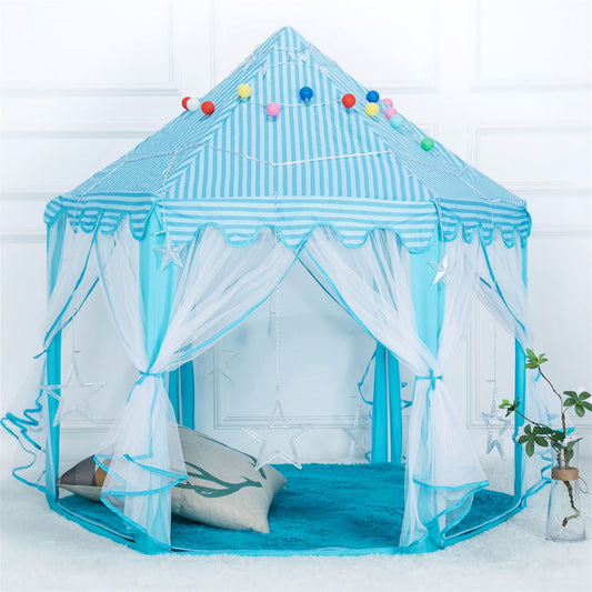 Princess Castle Play House Large Outdoor Kids Play Tent 1.4m