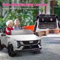 2-Seater Ride on Truck, 12V 10AH Cadillac Escalade IQ 2025 Kids Electric Ride-On Car - The Little Big Store