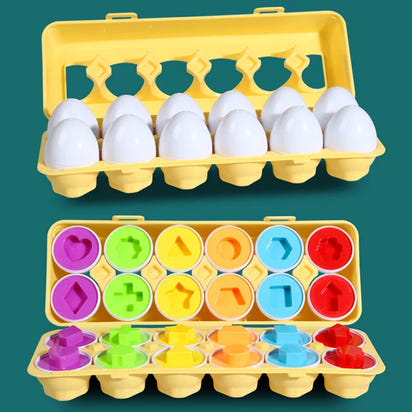 Matching Montessori Sensory Educational Eggs - The Little Big Store