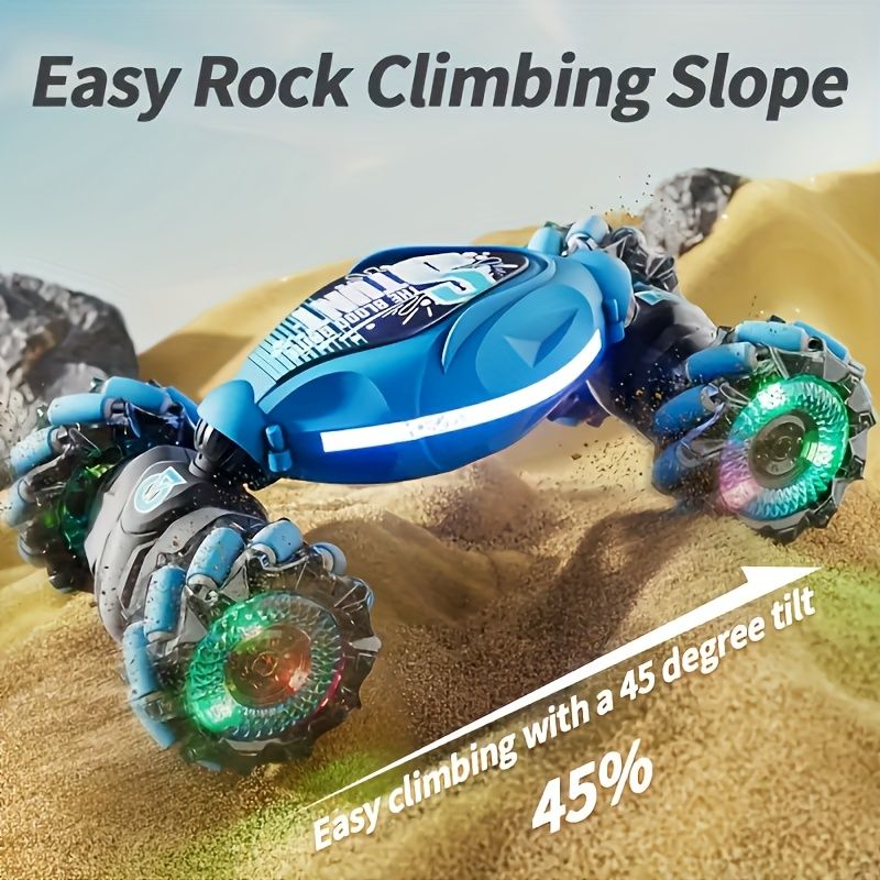 Remote Control Stunt Car with Music, Lights & Rechargeable Battery - Thrilling Outdoor Play