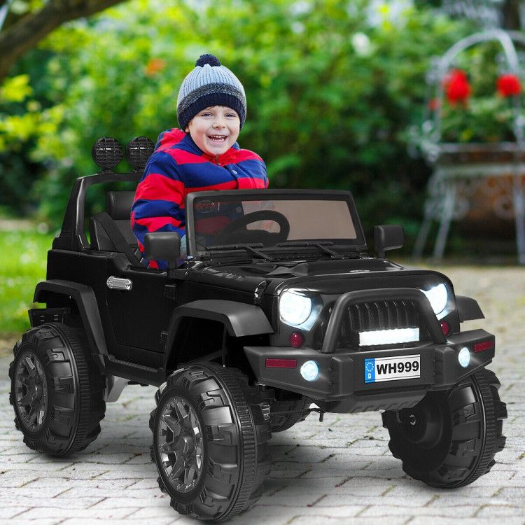 12V Kids Electric Ride-On Truck with Remote & Magnetic Doors