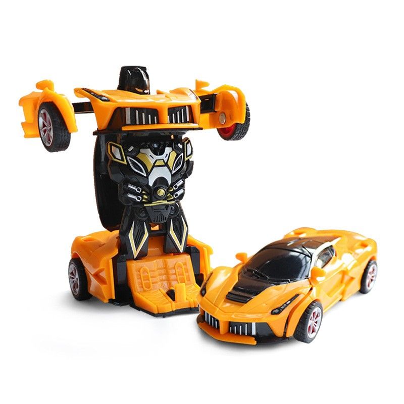 One-Key Transforming Robot Car Toy