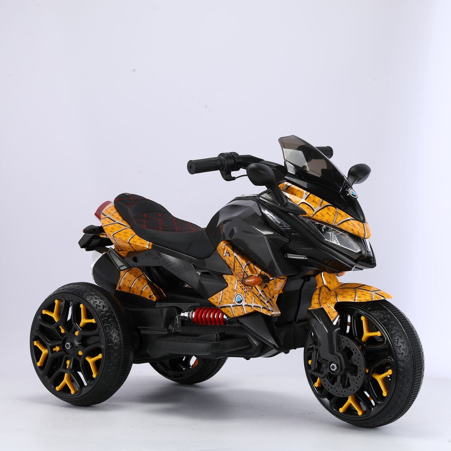 12V Kids 3-Wheel Ride On Motorcycle w/ Light Wheels