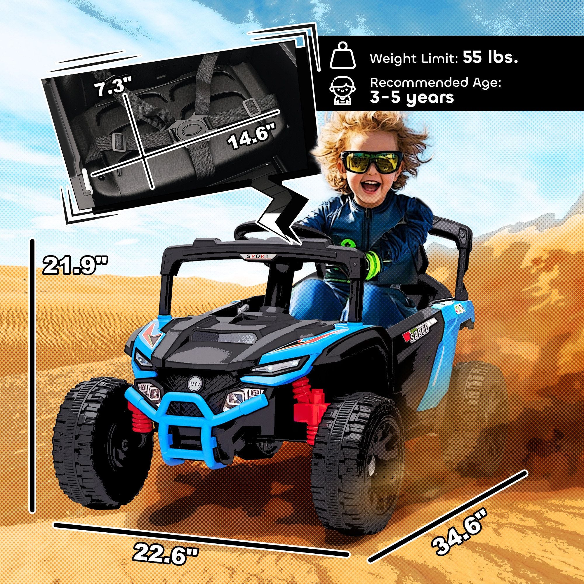 TheLittleBigStore TrailBlazer™ 12V Kids Ride-On Truck