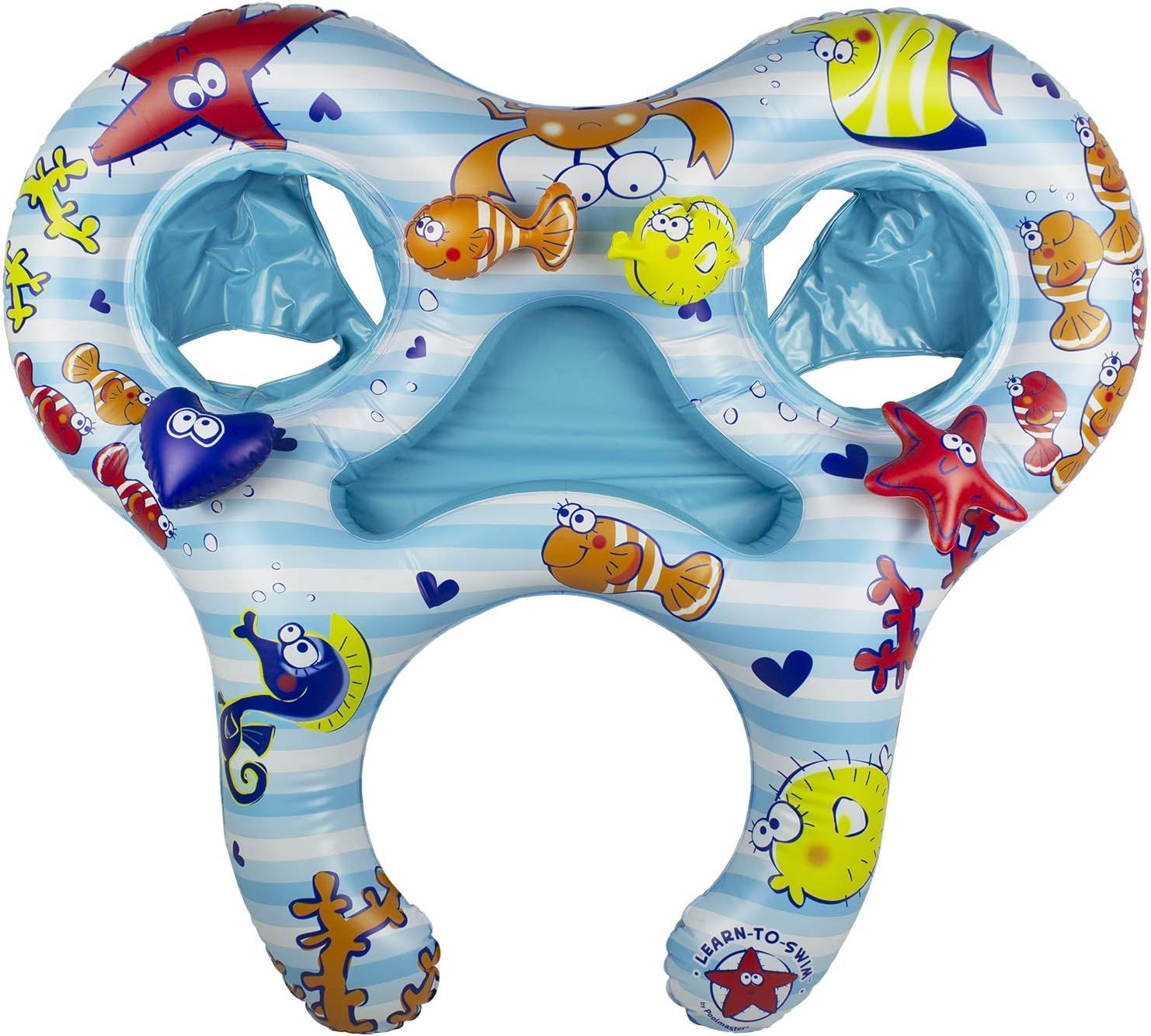 AquaBond™ Mommy & Me Dual Baby Pool Float – Parent & Child Swim Rider for Two Little Swimmers