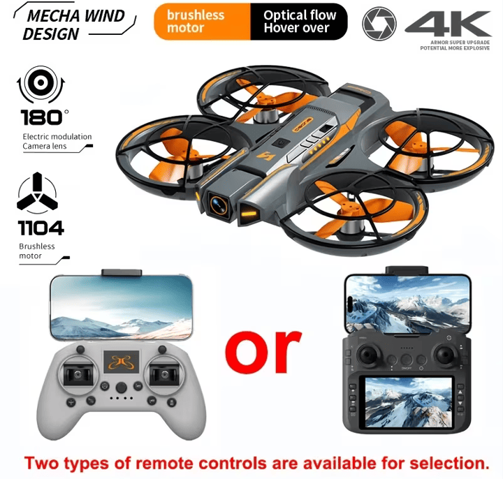 Mini Drone with HD Dual Cameras, 4.5-Inch Screen & Obstacle Avoidance