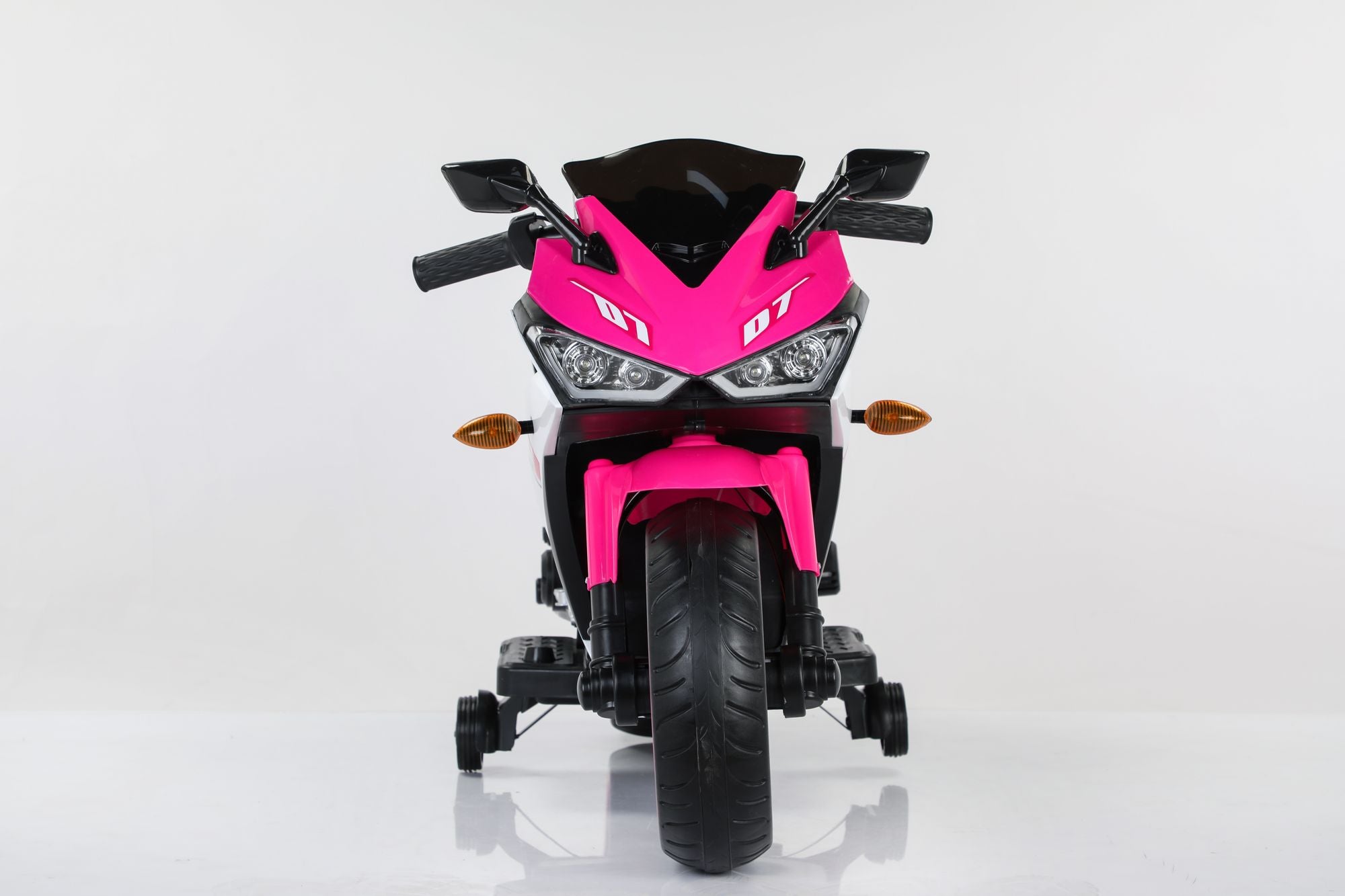 Electric motorcycle/ 12V Kids toys motorcycle/Kids electric car/electric ride on toys for 3 4 5 6 years Boys Girls with Training Wheels/manual throttle/ drive by hand/Lighting wheels