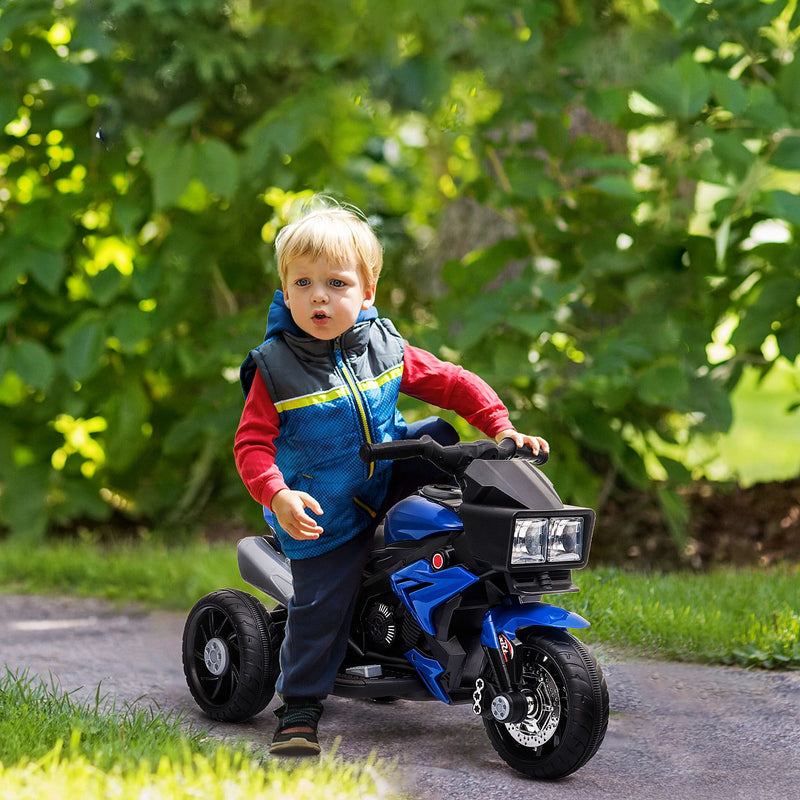 6V Kids Electric Ride-On Motorcycle – Blue