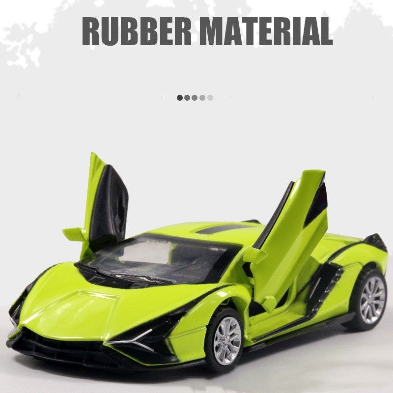 1:36 Green Sian Diecast Pull-Back Car
