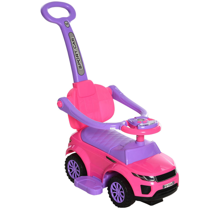 2-in-1 Toddler Push Car with Parent Handle | Ride-On Stroller Car for Ages 12–36 Months
