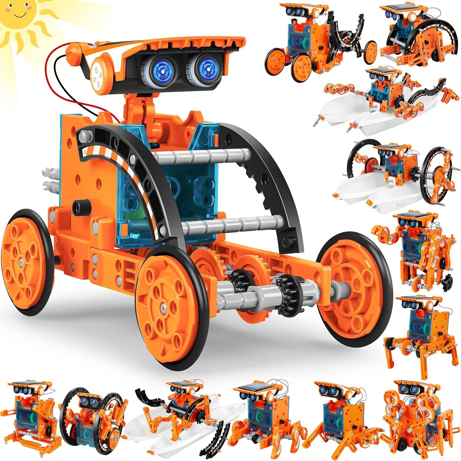 13-in-1 Solar Robot Building Kit – STEM Educational DIY Science Toy