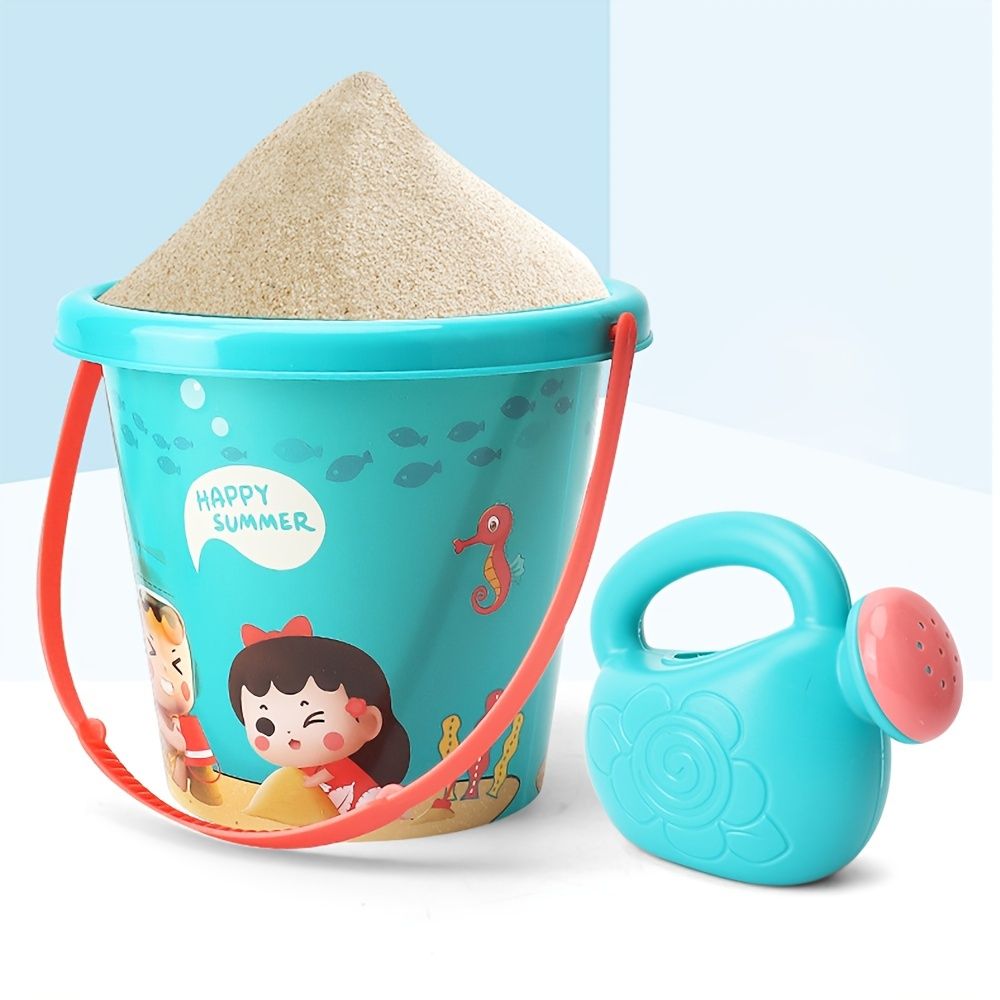18-Piece Beach Sand Toys Set for Kids with Buckets, Molds & Sand Tools