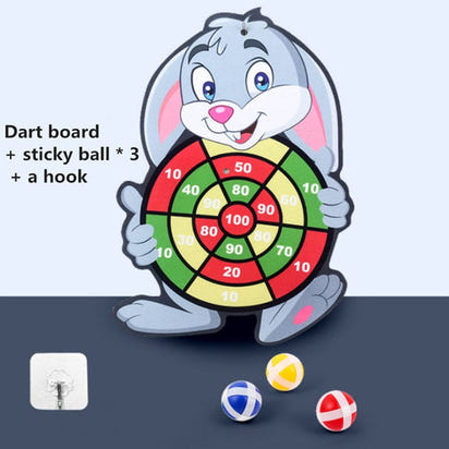 🎯🐇 Hop Into Fun with Our Animal Dart Board Sticky Ball Rabbit – A Whimsical Twist to Classic Dart Games! 🐾✨ - The Little Big Store