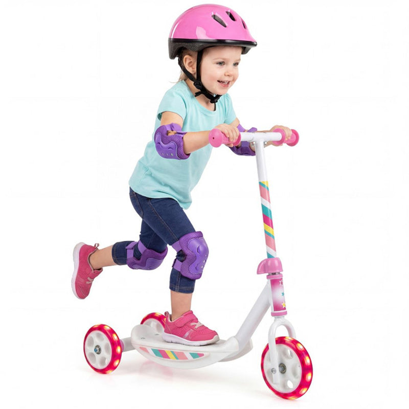 GlowGlide™ 3-Wheel Kids Scooter – LED Light-Up Kick Scooter for Toddlers Ages 2+