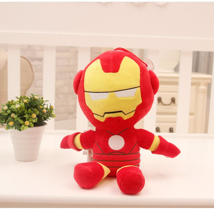 Disney Superhero Plush Toys - Captain America & Iron Man Doll Set for Kids
