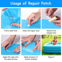 103x69x24in Inflatable Swimming Pools Family Swim Play Center Pool Blow up Kiddie Pool - The Little Big Store