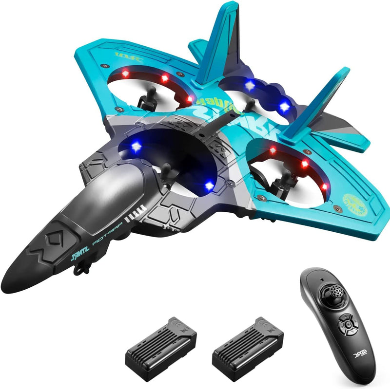 RC Airplane Drone for Kids with Altitude Hold, 3 Speed Modes & Dual Rechargeable Batteries