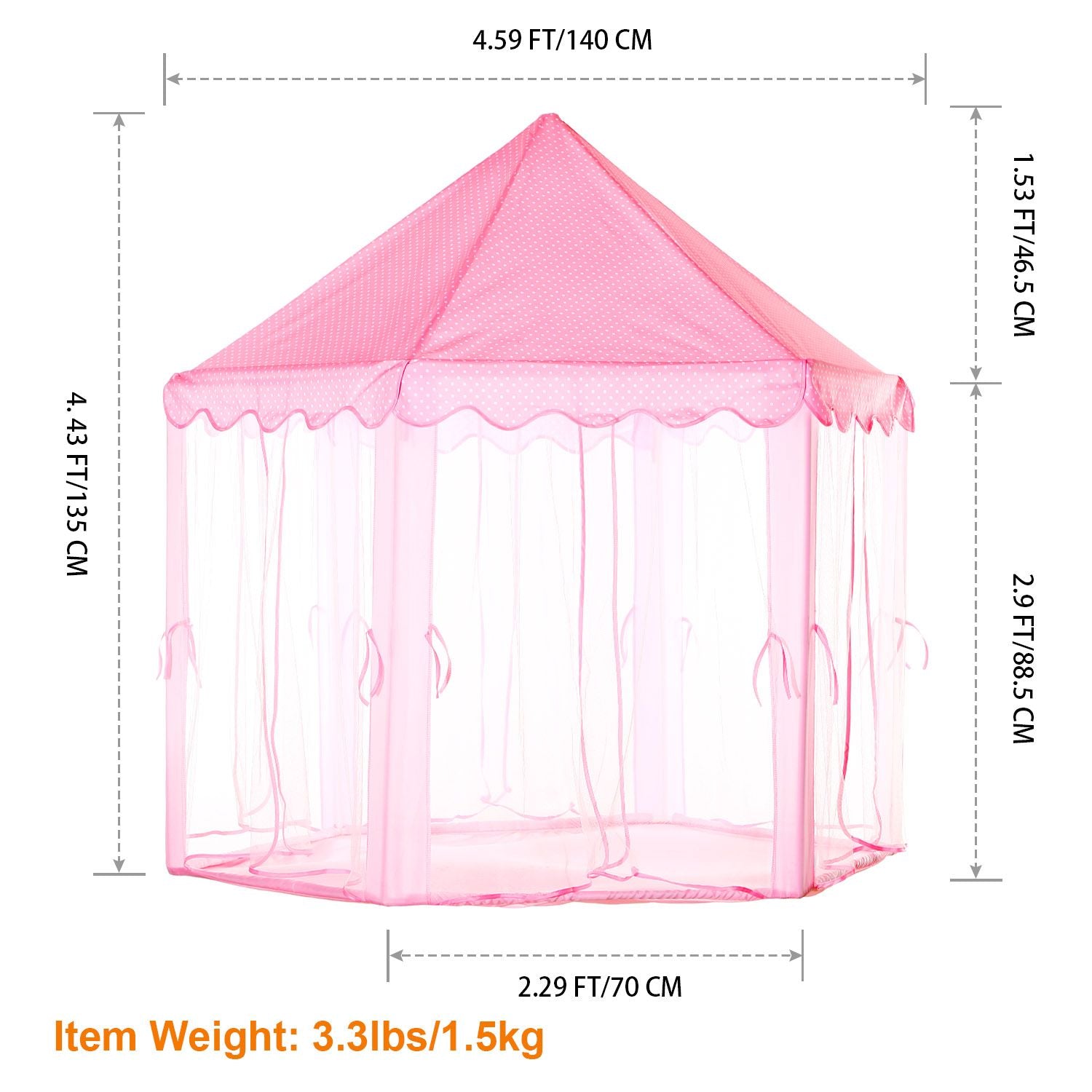 Princess Play Tent – Magical Castle for Kids