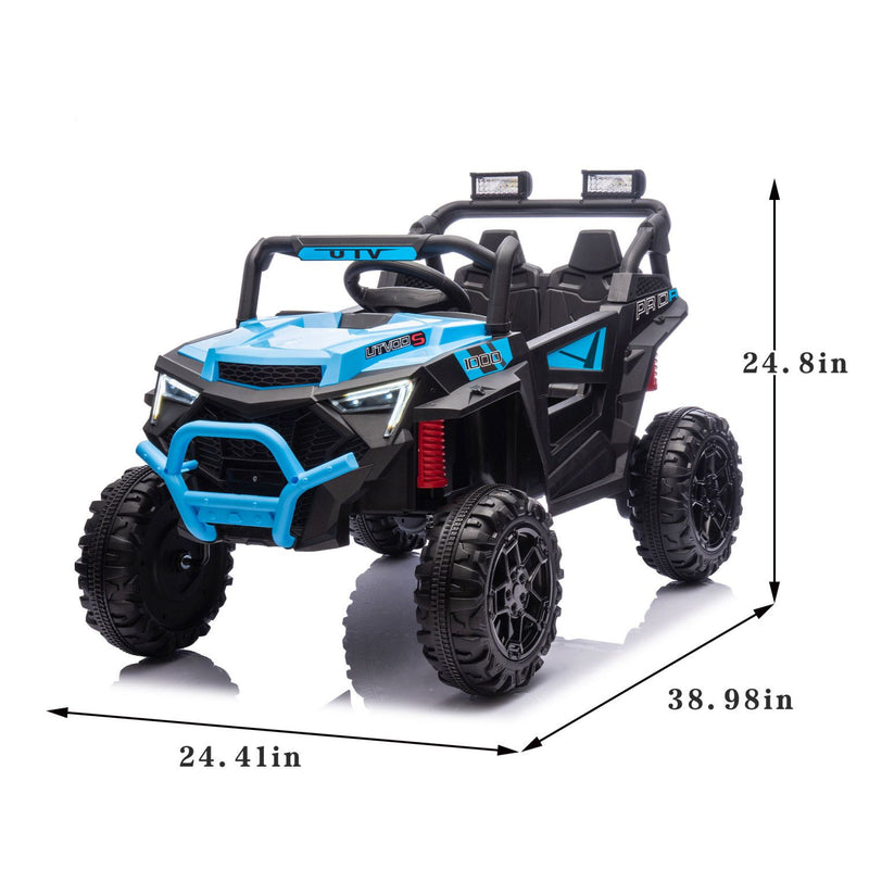 24V 400W 4WD Kids Electric Ride-On UTV Blue