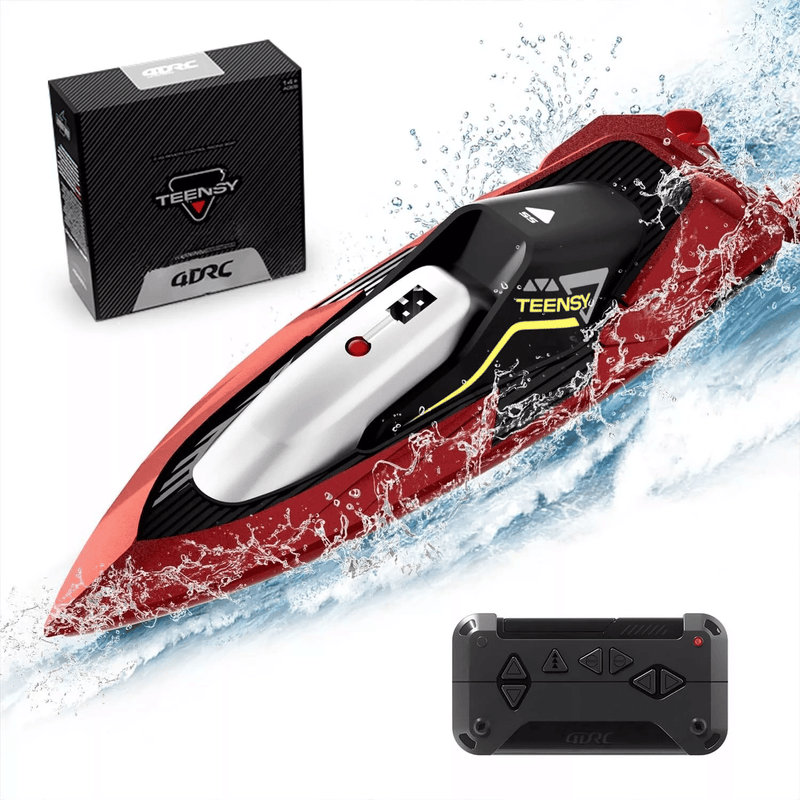 4DRC S5 Fast RC Boat – 2.4GHz 20+ MPH Racing Remote Control Boat with Rechargeable Battery for Kids & Adults, Pools & Lakes