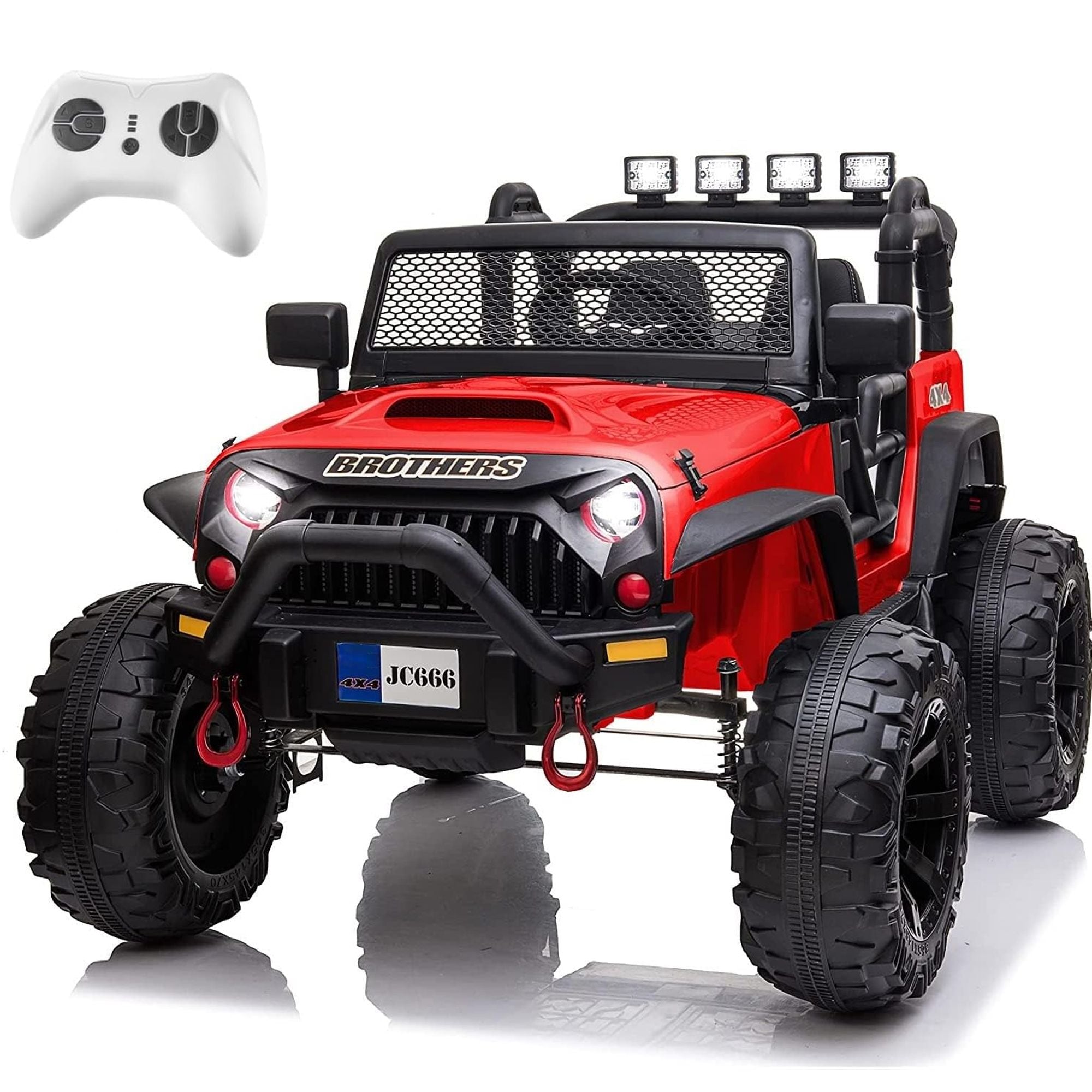 12V Kids Large 2-Seater Electric Ride-On Car with Remote Control