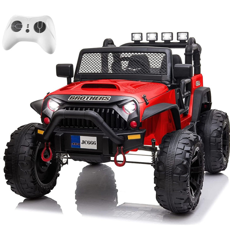 12V Kids Large 2-Seater Electric Ride-On Car with Remote Control