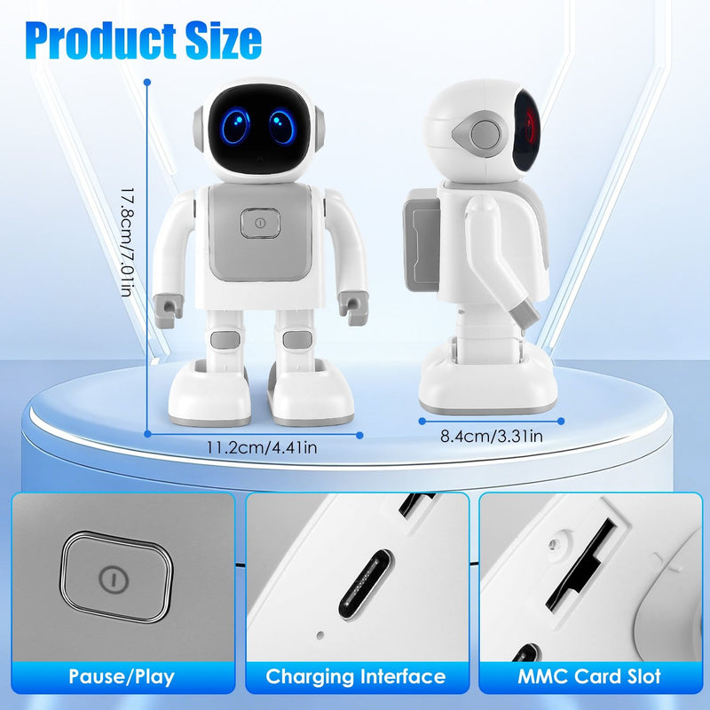 Fun Learning AI Dancing Robot Toy - Wireless Music & Interactive Voice Assistant for Creative Play