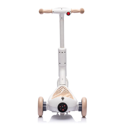 2in1 Kids Ride On Three-Wheel Electric Scooter,Tail Color Lights W/Spray,Wider Pedal,PU Wheels For Effective Floor Protection,Independent Light Switch With Music,One Button Acceleration For Kids 3+ - The Little Big Store