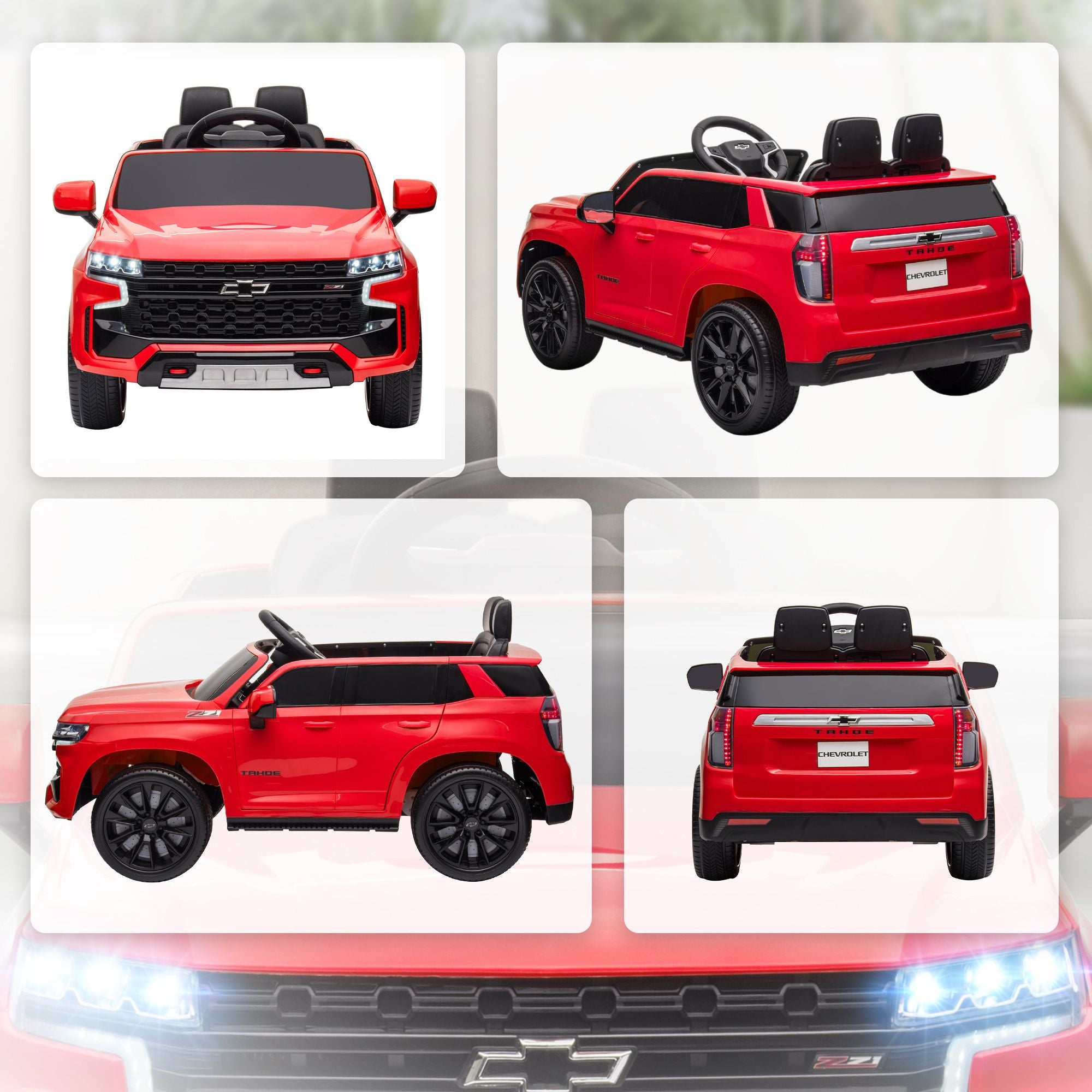 Electric Ride-On Red ATV for Kids with Sound Effects