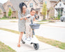 Electric Scooter with Foldable Seat w/35 Miles Operating Range & 15.5mph Max Speed - White - The Little Big Store