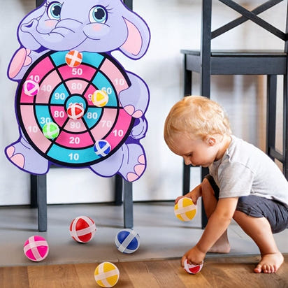 🎯🐇 Hop Into Fun with Our Animal Dart Board Sticky Ball Rabbit – A Whimsical Twist to Classic Dart Games! 🐾✨ - The Little Big Store