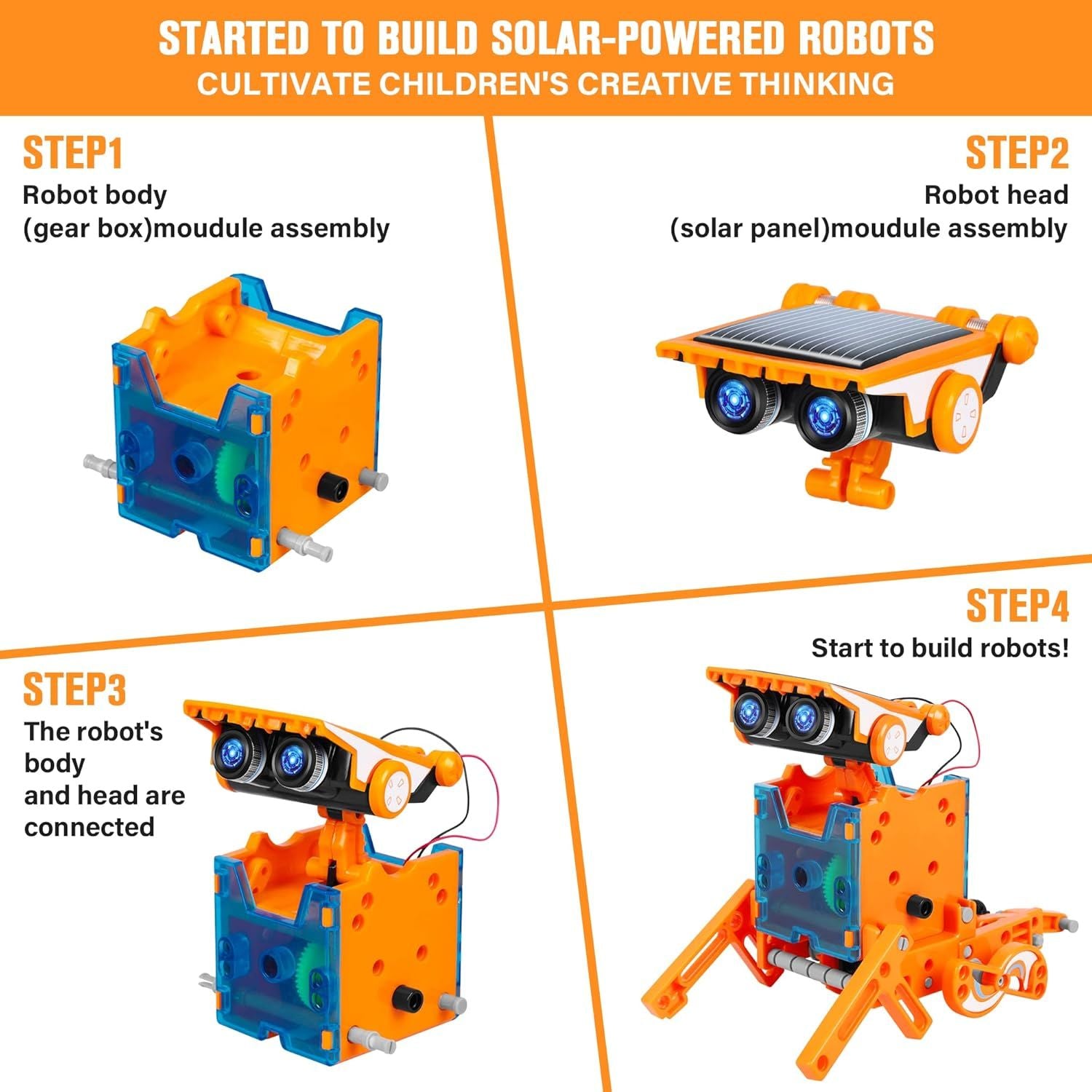 13-in-1 Solar Robot Building Kit – STEM Educational DIY Science Toy