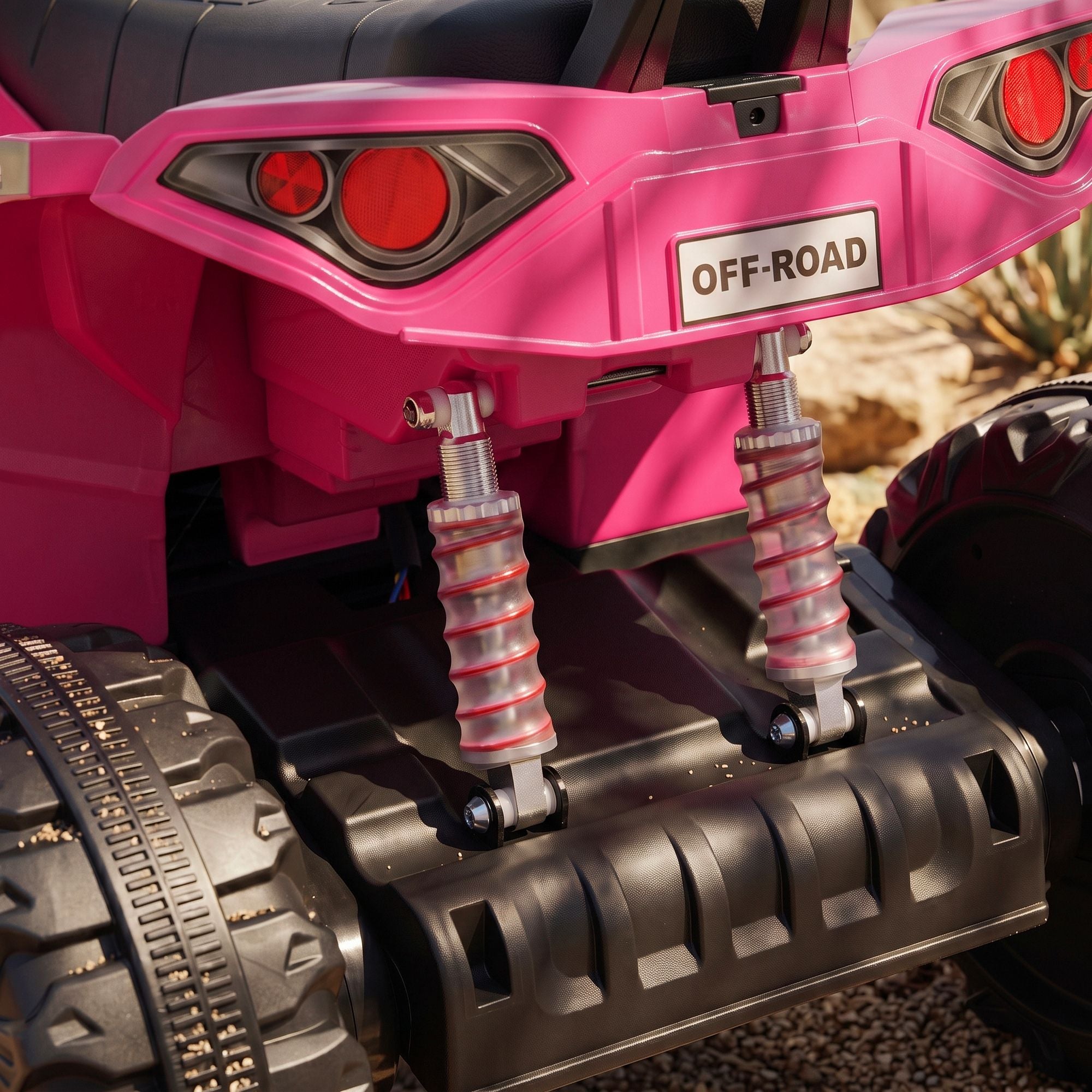 24V Electric 2-Seater Kids ATV with Dual Motors - Fun Ride On Toy for Ages 3-8 - Pink