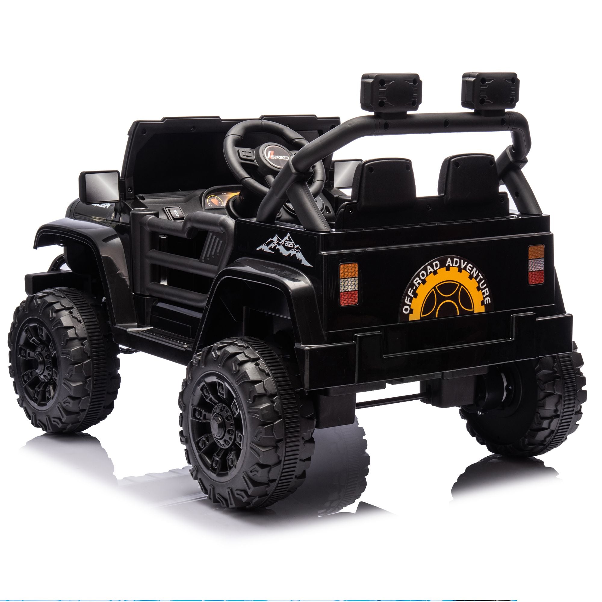 12V Rangler Kids Electric Ride-On Car with Remote – Black