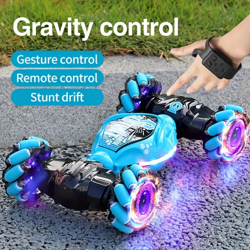Remote Control Stunt Car with Music, Lights & Rechargeable Battery - Thrilling Outdoor Play