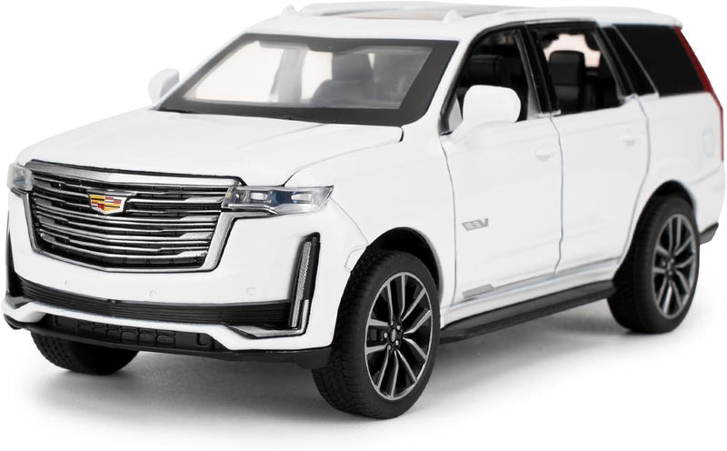 1:32 White Escalade Diecast Pull-Back Car