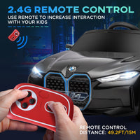 Black toy car with a remote control held by hands, set against a dark background with promotional text.