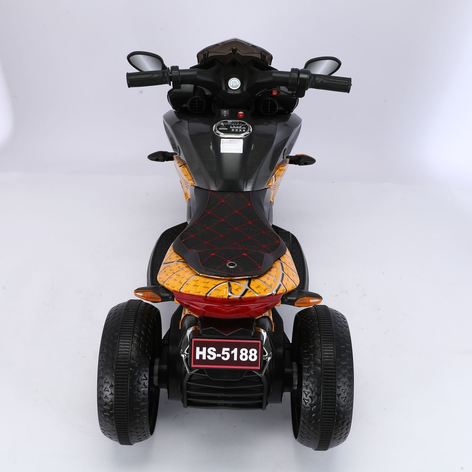 12V Kids 3-Wheel Ride On Motorcycle w/ Light Wheels